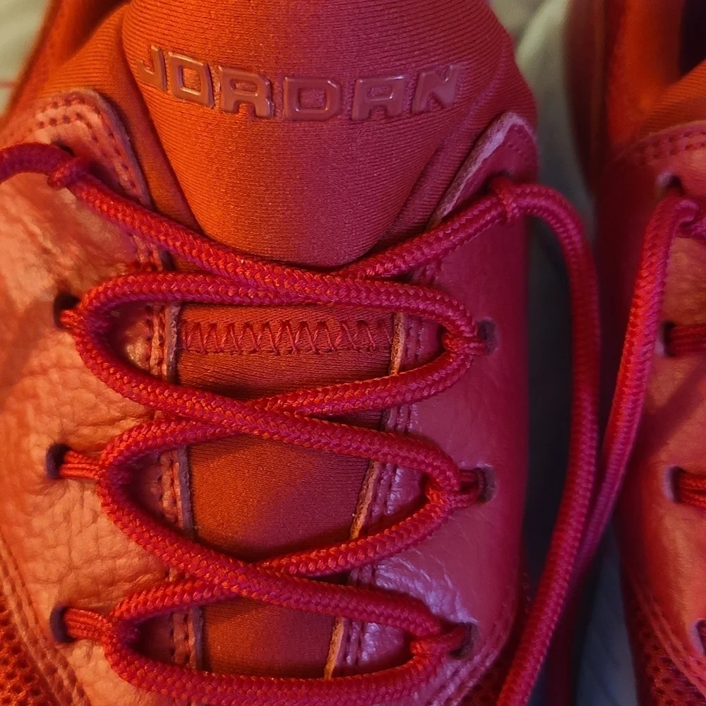 Jordan Vibrant Red Athletic Shoes